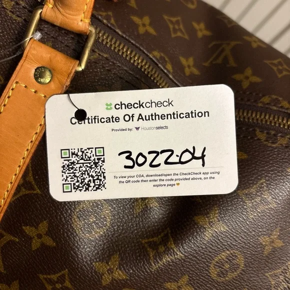 Louis Vuitton Monogram Canvas Duffel keepall w Vachetta Trim COA Included Sz55 - Picture 3 of 15